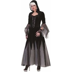 Dolores horrorkleding verkleedjurk zwart - Carnavalsjurken