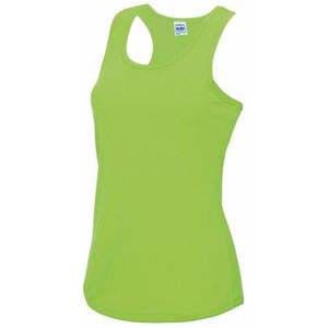 Fluor groene strand singlet sneldrogend voor dames - Tanktops