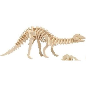 Speelgoed Houten Bouwpakket Apatosaurus - Dinosaurus Bouwpakket van Hout