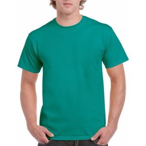 T-shirts jade groen voor heren - zware 200gr kwaliteit - Basic shirts - Katoen - Korte mouwen - T-shirts