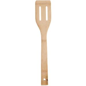 Kinvara Kook/keuken gerei - bakspatel - bruin - bamboe hout - 34 cm