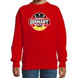 Have fear Germany is here / Duitsland supporter sweater rood voor kids - Feesttruien