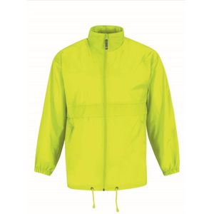 Windjas/windbreaker - heren - fel geel - met capuchon - Windjacks