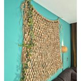 Bellatio Design kunstplant/hangplant slinger - 2x - Klimop/hedera - groen - 180 cm - Kunstplanten