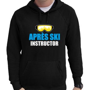 Apres ski hoodie Apres ski instructor zwart  heren - Wintersport capuchon sweater  - Feesttruien