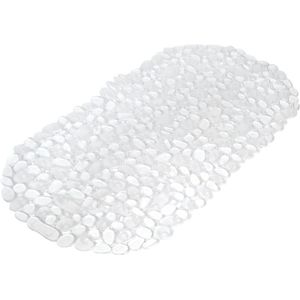 Transparante anti-slip badmat 36 x 69 cm ovaal - Badmatjes