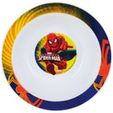 Diep kinder/peuter ontbijt bordje/kommetje Spiderman 16 cm - Fruit/dessert/ijs