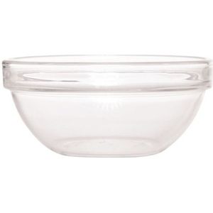 Salade schaal/slakom van glas 26 cm - Schalen en kommen - Keuken accessoires