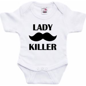 Lady killer cadeau baby rompertje wit jongens - Rompertjes