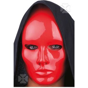 Rood verkleed gezichtsmasker voor volwassenen - Verkleedmaskers