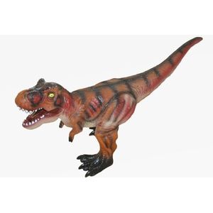 Grote bruine plastic T-Rex dinosaurus 63 cm speelgoed - Speelfigurenset