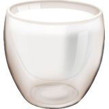 Haushaltshelden koffieglas/theeglas dubbelwandig - 1x - lungo glazen - 200 ml