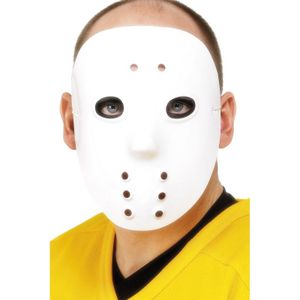 Wit hockey masker - Verkleedmaskers