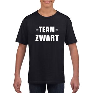 Sportdag shirt Team zwart kinderen - Sportshirts