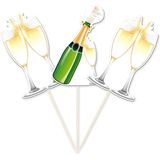 20x Bruiloft cocktailprikkers champagne - Cocktailprikkers