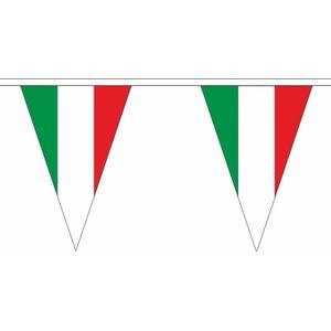 Italie versiering vlaggenlijn 20 m - Vlaggenlijnen