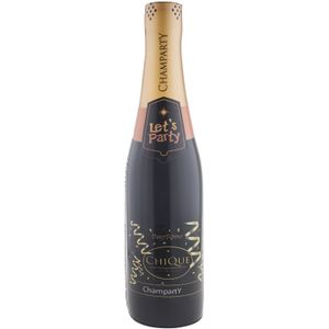 Opblaasbare champagne fles - Fun/Fop/Party/Oud jaar/Bruiloft - versiering/decoratie - 75 cm - Opblaasfiguren
