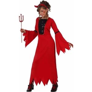 Rode duivel jurk voor meisjes - Carnavalsjurken