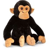 Pluche Knuffel Dieren Chimpansee Aap 45 cm - Knuffelbeesten Apen Speelgoed