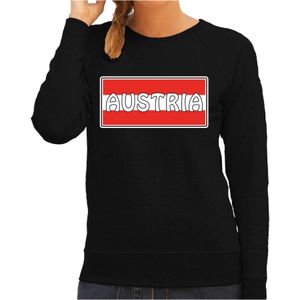 Oostenrijk / Austria landen sweater zwart dames - Feesttruien