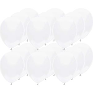 Ballonnen verjaardag/thema feest - 300x stuks - wit - 29 cm - Ballonnen