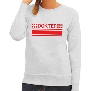 Dokter logo sweater grijs voor dames - Feesttruien