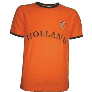 T-shirt oranje met borduursel Holland - Carnavalskostuums