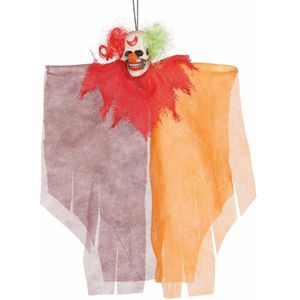 Horror hangdecoratie enge clown 30 cm - Halloween poppen
