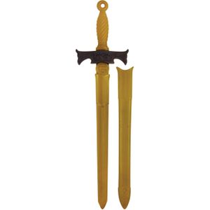 Speelgoed zwaard middeleeuwse ridder brons 66 cm - Verkleedattributen