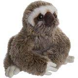 Nature Planet Apen knuffels - set 2x - Ringstaart Maki/Luiaard 18 cm