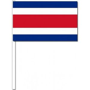 Zwaaivlaggetjes Costa Rica vlag - zwaaivlaggen