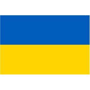 2x stuks vlag Oekraine 90 x 150 cm feestartikelen - Vlaggen