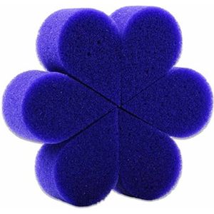 Schmink sponsjes - 6x - blauw  - Schminksponzen