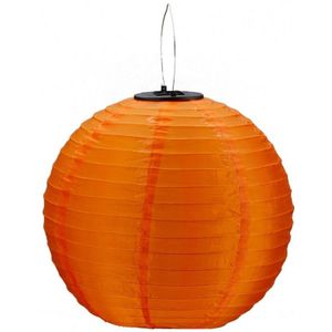 Oranje solar lampionnen op zonne energie 30 cm - Lampionnen
