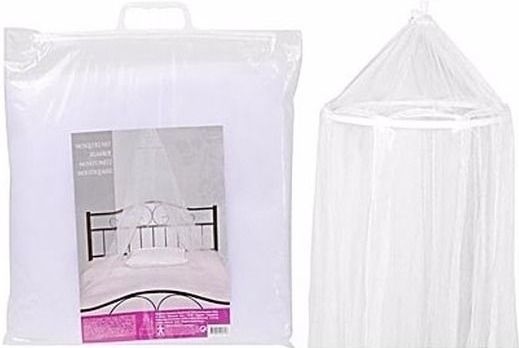 Set van 2x stuks eenpersoons klamboe wit 230 cm