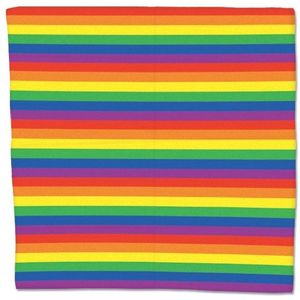 Bandana met regenboog print - Verkleedhoofddeksels