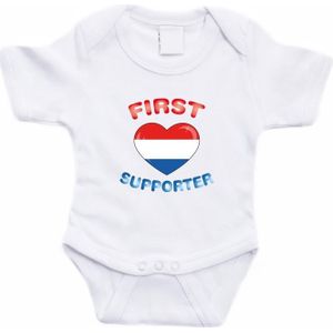 First Nederland supporter rompertje baby - Feest rompertjes