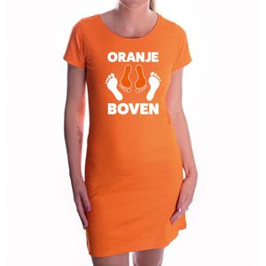 Koningsdag jurkje oranje boven voor dames - Feestshirts
