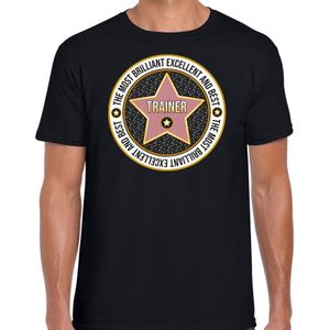 Cadeau t-shirt voor heren - trainer - zwart - bedankje - verjaardag - Feestshirts