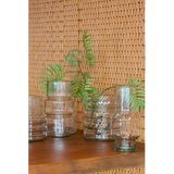 Bloemenvaas Sicily - helder transparant glas - D19 x H21 cm - decoratieve vaas - bloemen/takken