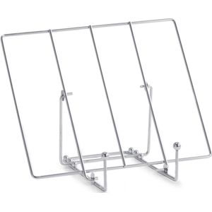 Metalen tablet/iPad standaard/houder zilver 30 cm - Tablethouders