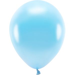 200x Lichtblauwe ballonnen 26 cm eco/biologisch afbreekbaar - Ballonnen