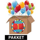 1 jaar party artikelen pakket - Feestpakketten