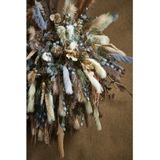 Mica Decorations Pluimgras losse steel/tak - roze - 104 cm - Decoratie kunst bloemen