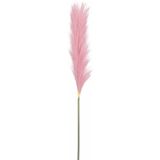 Mica Decorations Pluimgras losse steel/tak - roze - 104 cm - Decoratie kunst bloemen