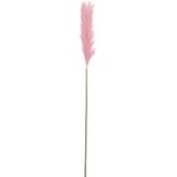 Mica Decorations Pluimgras losse steel/tak - roze - 104 cm - Decoratie kunst bloemen