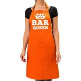 Oranje Bar Queen keuken schort dames - Feestschorten