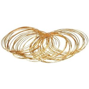 100x stuks gouden verkleed plastic armbanden - Verkleedsieraden