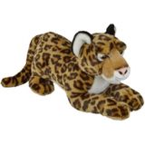 Pluche Bruine Jaguar/Luipaard Knuffel 50 cm - Jaguars Wilde Dieren Knuffels