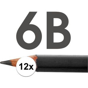 Technisch tekenen potloden hardheid 6B - Tekenpotloden